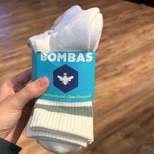 Bombas Vintage Stripe Half-Calf Socks | Size Medium | NEW